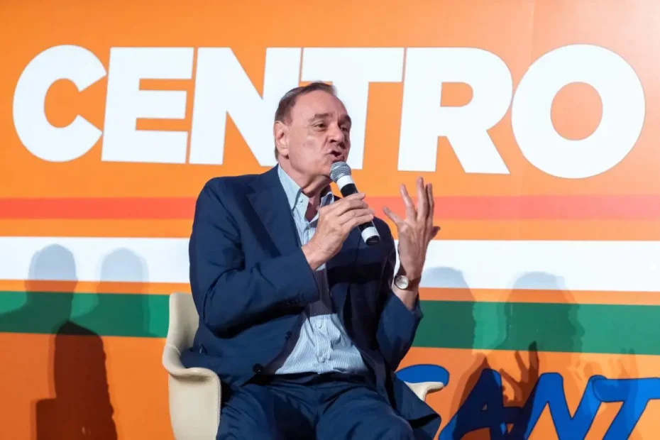 Clemente Mastella durante un intervento pubblico