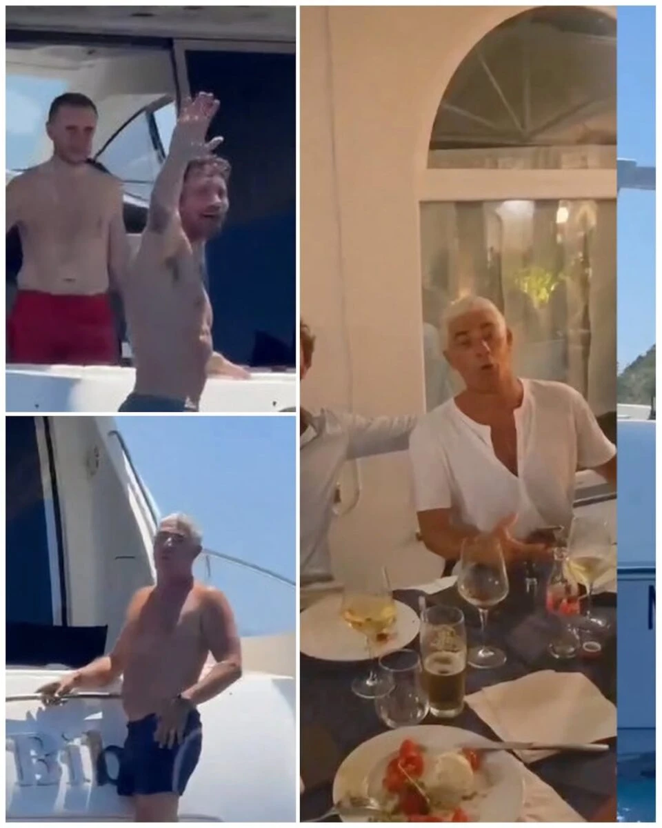 Immagine condivisa sui social durante la giornata in yacht