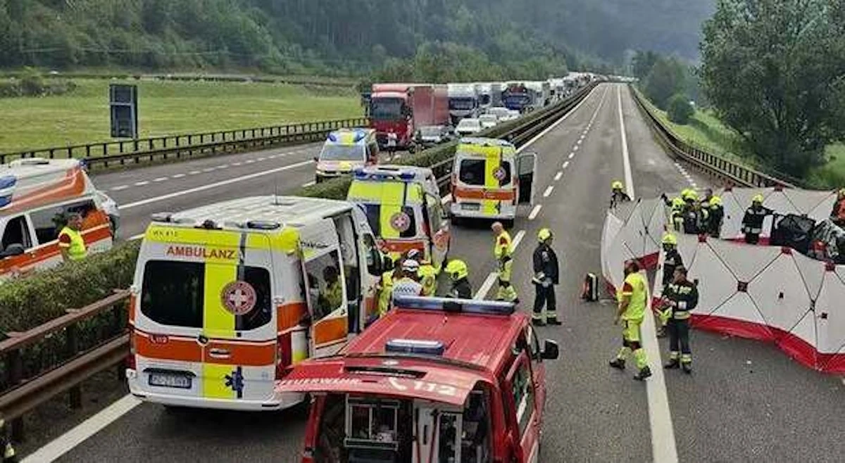 Incidente sull'Autostrada del Brennero tra Vipiteno e Bressanone
