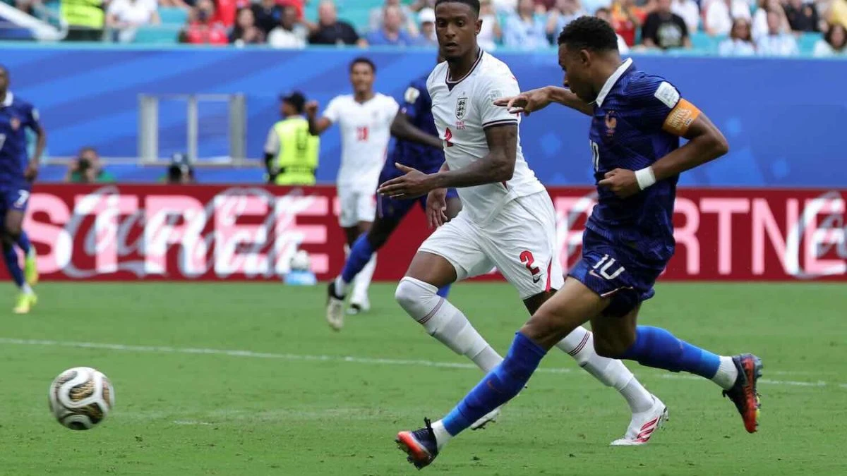 Una fase della partita tra Inghilterra e Francia ai Mondiali 2026
