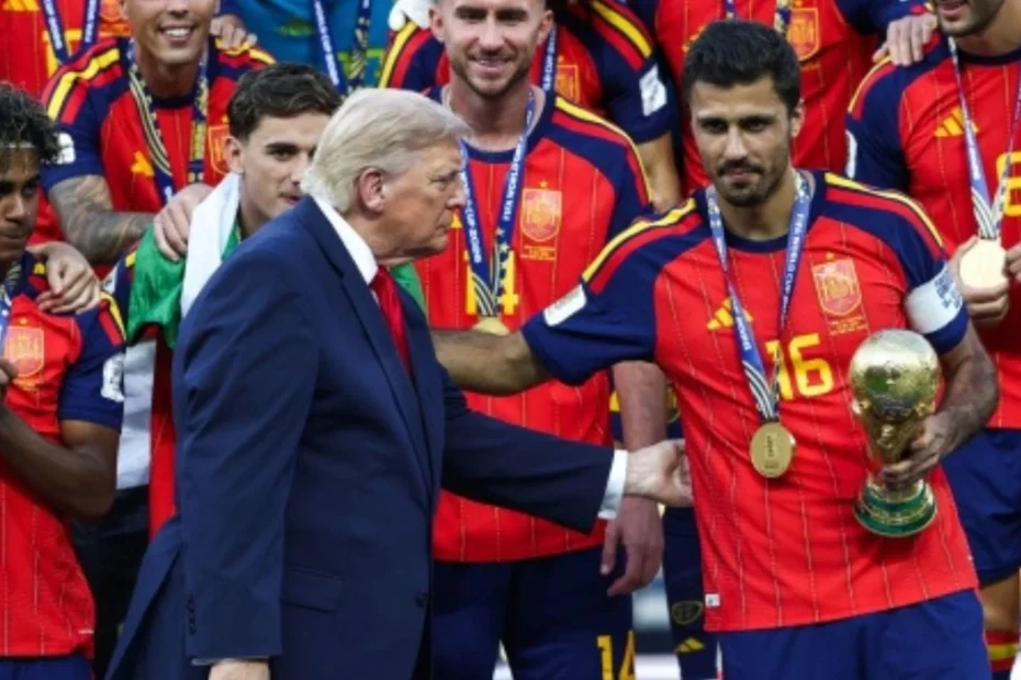 La cerimonia della finale dei Mondiali negli Stati Uniti