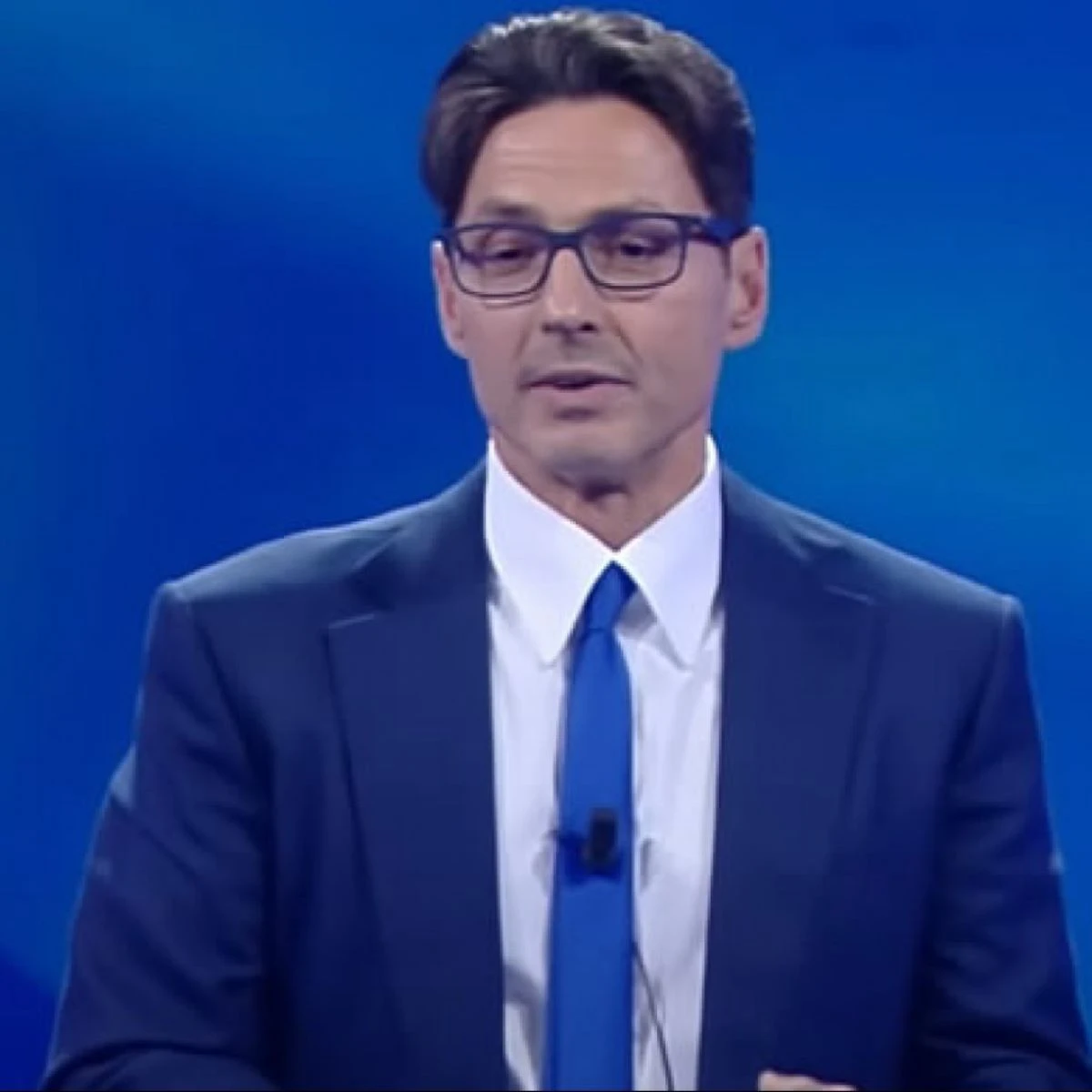 Pier Silvio Berlusconi durante la presentazione dei palinsesti Mediaset