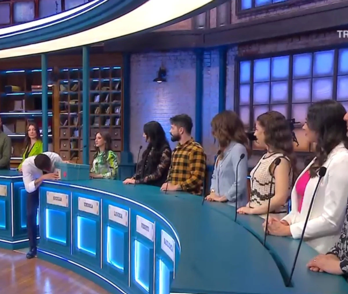 Scena del programma Affari Tuoi