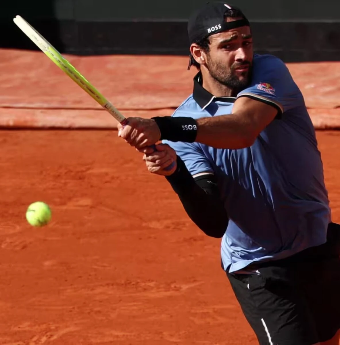 Matteo Berrettini in un’immagine durante il periodo recente