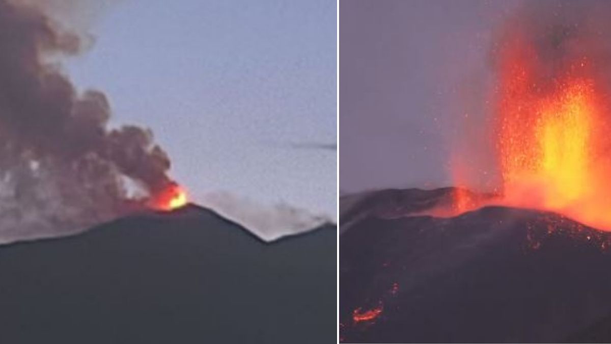 il vulcano erutta all8217improvviso fontana di lava in italia le immagini incredibili da Tvzap.it il vulcano erutta all8217improvviso fontana di lava in italia le immagini incredibili