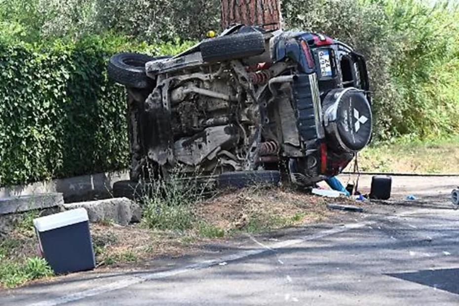 Incidente stradale sulla via Appia