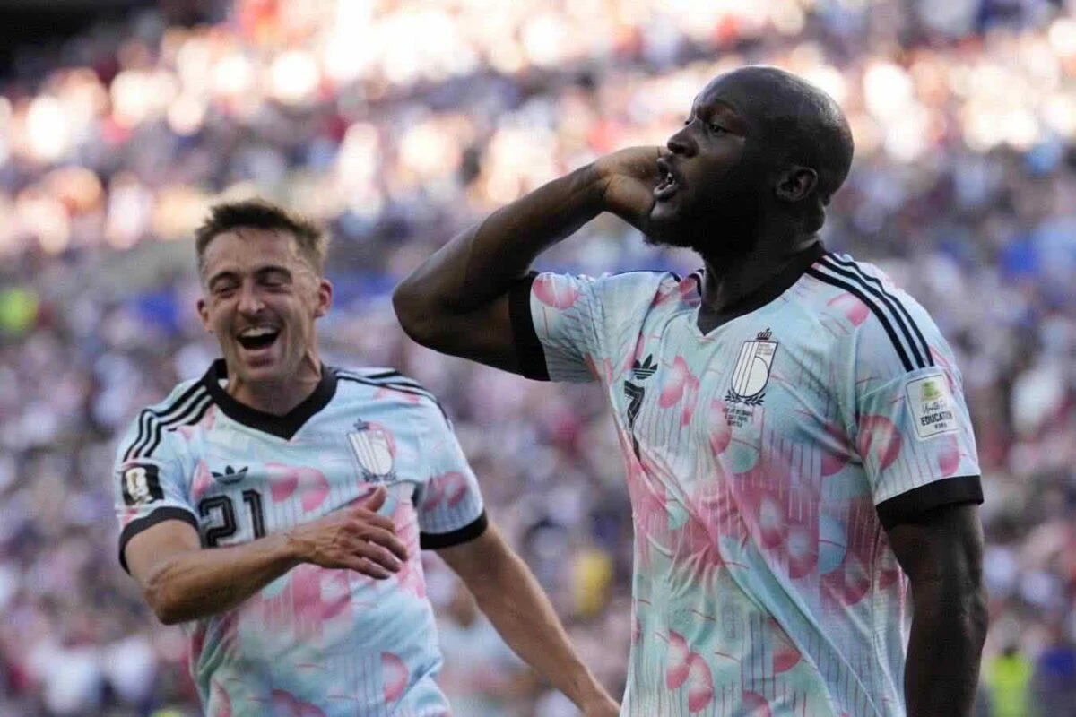 Romelu Lukaku in campo con la maglia del Belgio durante il Mondiale 2026