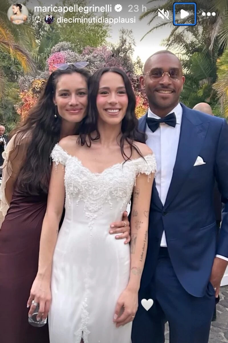 Marica Pellegrinelli al matrimonio di Aurora Ramazzotti