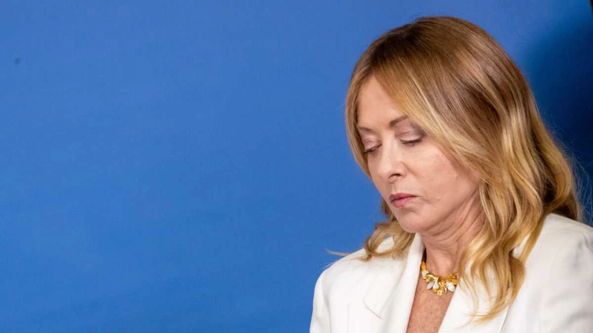 Giorgia Meloni durante il dibattito sulla legge elettorale