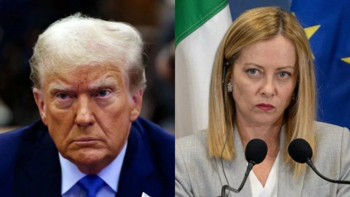 Giorgia Meloni e Donald Trump in un contesto diplomatico internazionale