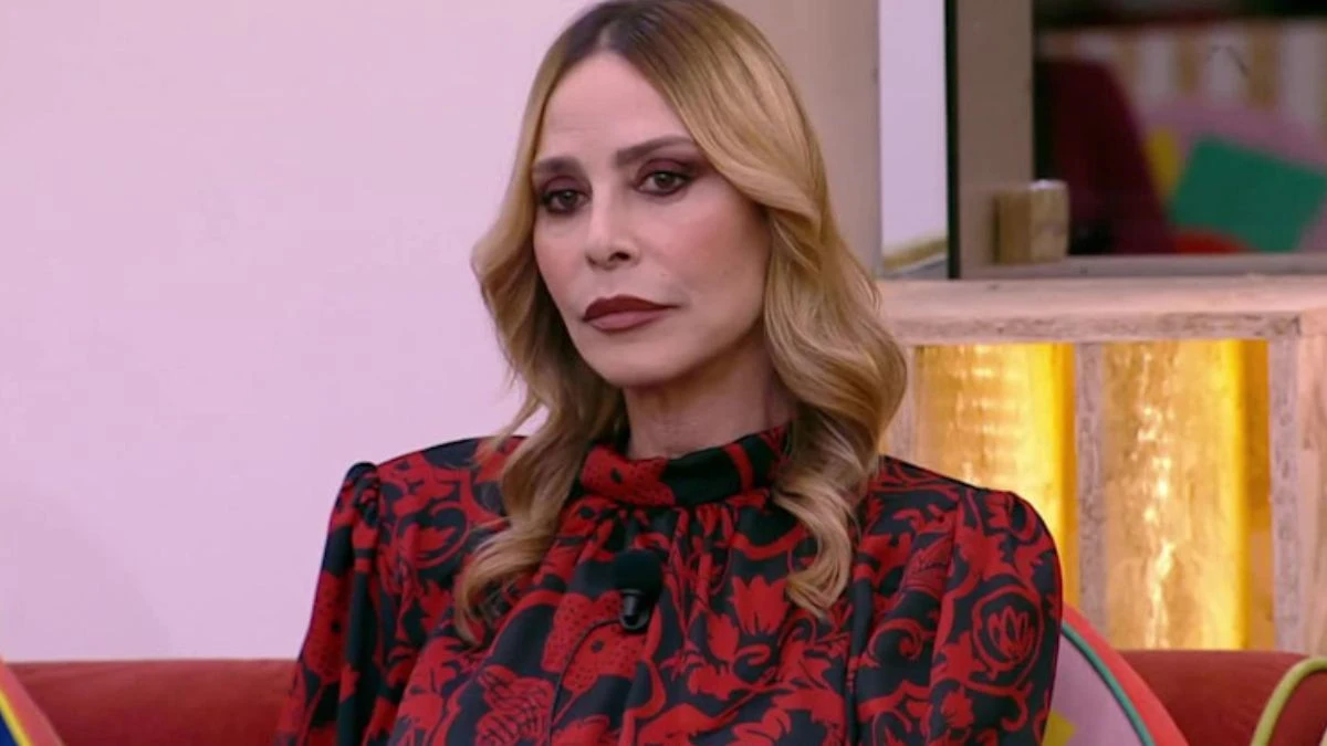 Stefania Orlando durante un'apparizione televisiva