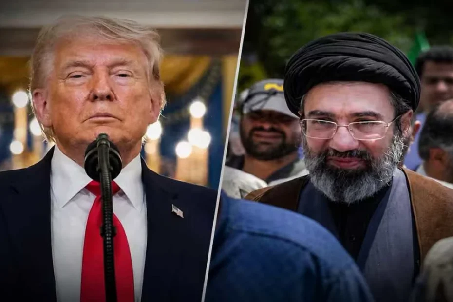 Donald Trump e Ali Khamenei sullo sfondo della crisi tra Stati Uniti e Iran