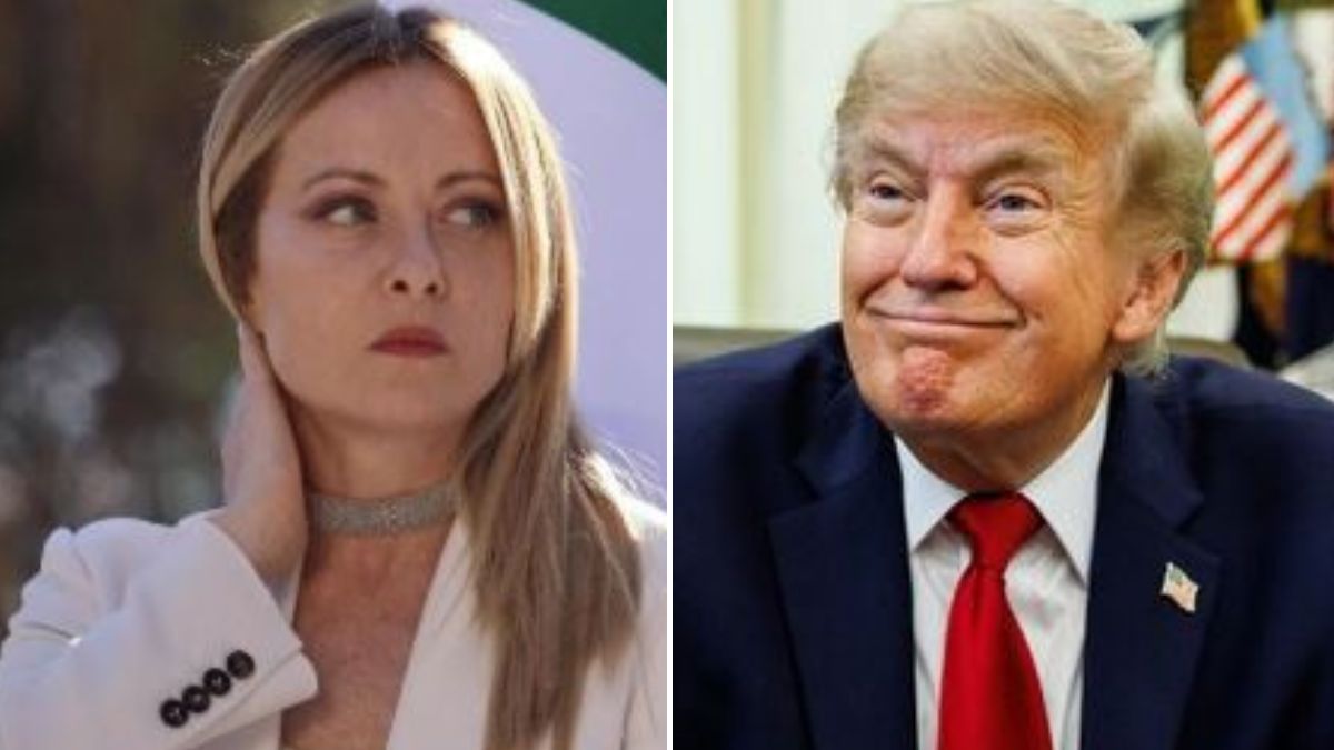 trump clamoroso e giorgia meloni se la ride colpo di scena da Tvzap.it trump clamoroso e giorgia meloni se la ride colpo di scena