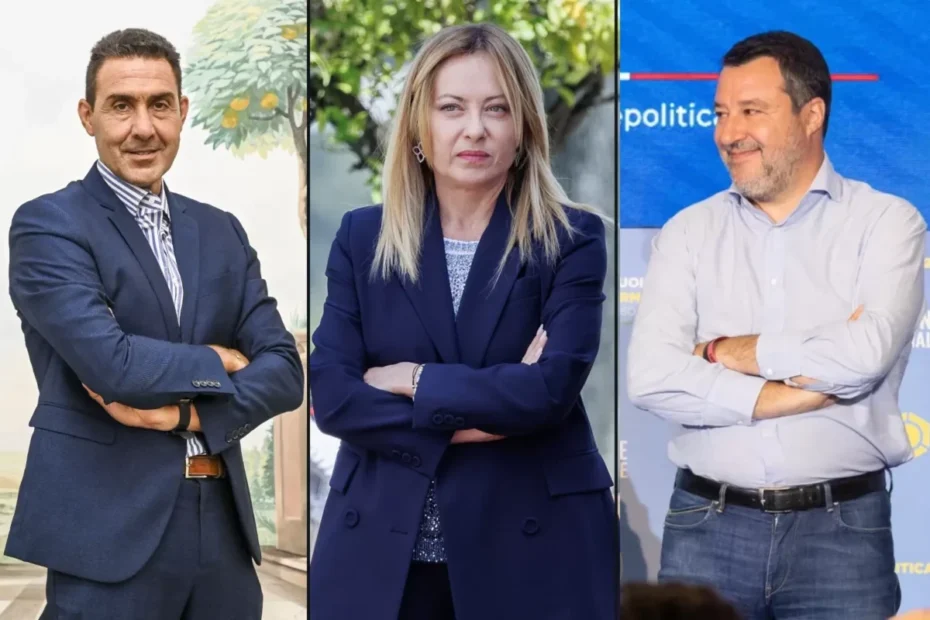 Roberto Vannacci, Giorgia Meloni e Matteo Salvini