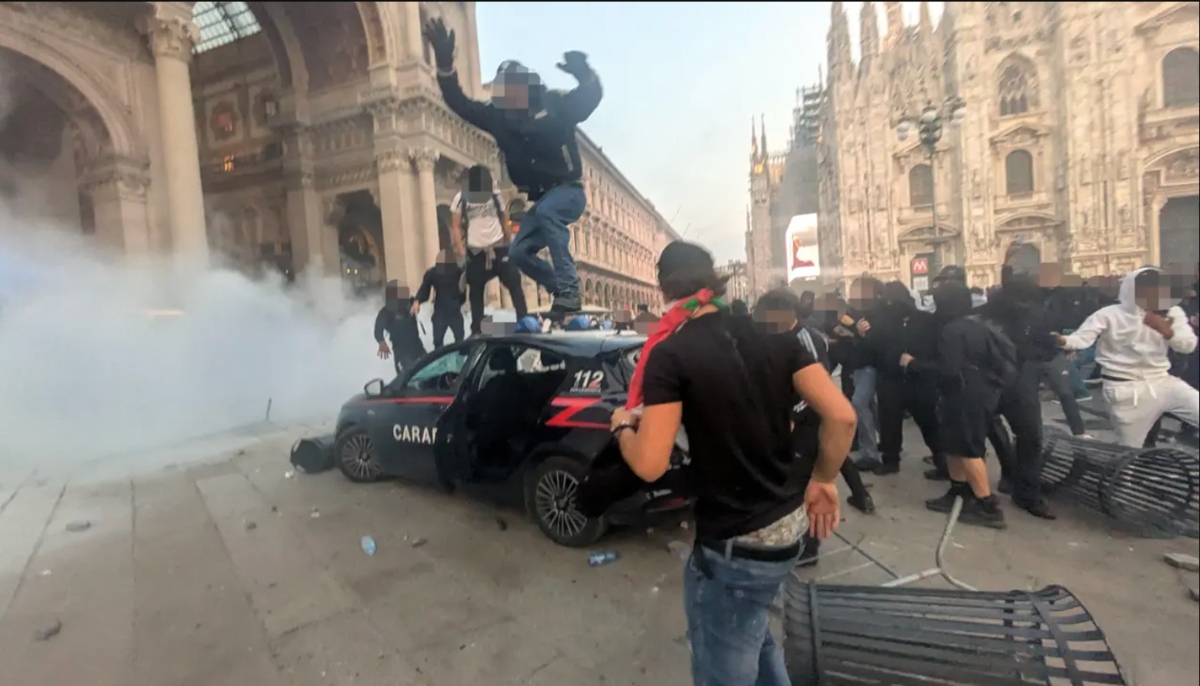 scontri a milano parlano i genitori del bambino dei video da Tvzap.it scontri a milano parlano i genitori del bambino dei video